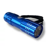 9 LED-es elemlámpa, kék