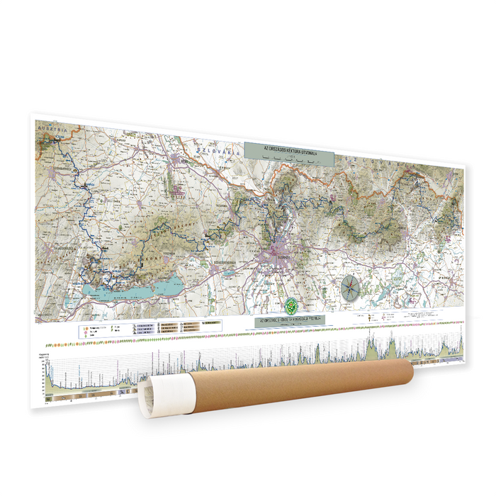 OKT térkép (1:450 000) papírdobozban