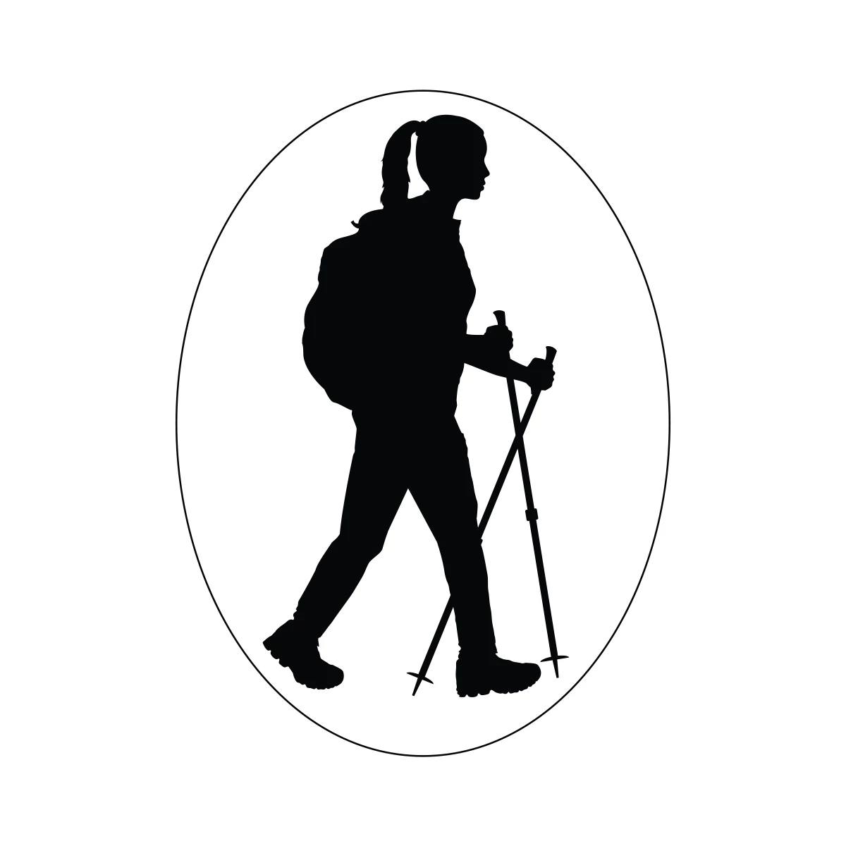 Turista Vagyok autómatrica női (fekete)